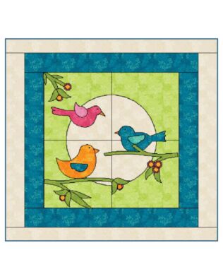 Birdsong Quilt Block #12- Block L Pattern Download