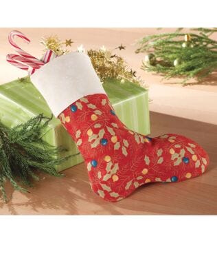 Stocking created using the Studio Santa's Stocking Pattern (PQ50745i) and Studio Stocking 2-Die Set (50745)