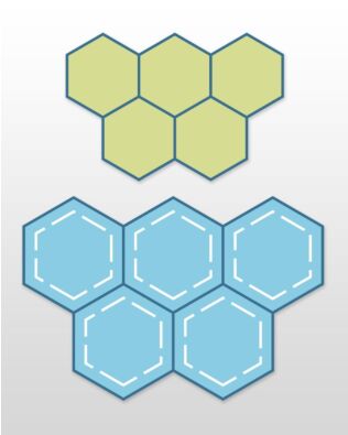 Studio Paper Piecing Hexagons-1" Sides (3/4" Finished) (2-Die Set)