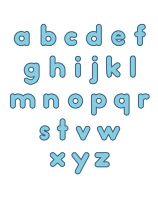 Studio Marshmallow 1 1/2" Lowercase Alphabet