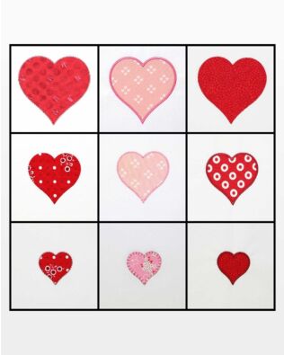 GO! Heart-2", 3", 4" Embroidery Designs