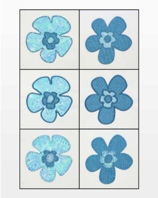 GO! Funky Flowers Embroidery Designs