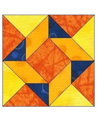 GO! Flying Triangles 9" Block Pattern (PQ10543)