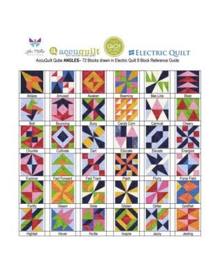 EQ8 Block Library-AccuQuilt-5” Qube-216 Block Designs-Mix & Match, Corners and Angles by Lori Miller Designs
