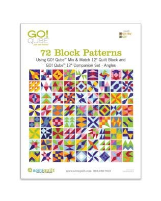 GO! Qube 12" Companion Set Angles-72 Block Patterns Booklet