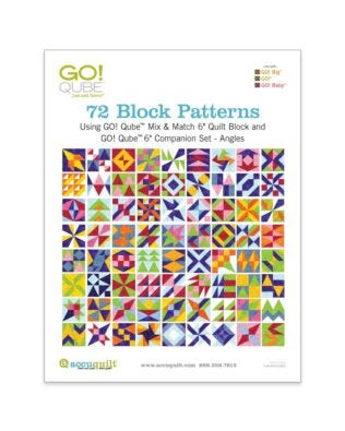 GO! Qube 6" Companion Set Angles-72 Block Patterns Booklet
