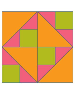 Block #9- On Point Pinwheel Pattern