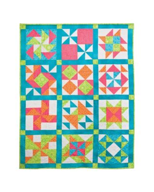 Bright Sampler Quilt Finishing Directions (PDF Download)