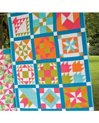Bright Sampler Quilt Finishing Directions (PDF Download)