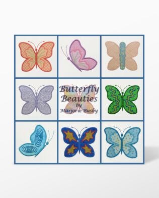 GO! Butterfly Beauties Embroidery Designs by Marjorie Busby (BQ-BBe)