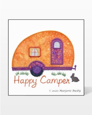 GO! Camper Machine Embroidery Set by Marjorie Busby