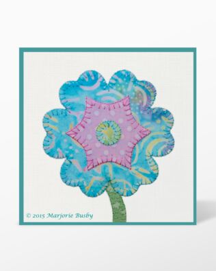 GO! Flower Bunch, Round Flower and Stems & Leaves Machine Embroidery Set by Marjorie Busby (BQ-FBe)
