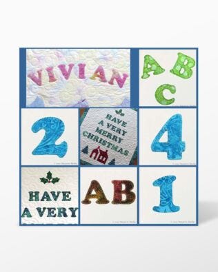 GO! Perfect Placement Alphabet and Numbers Machine Embroidery Designs by Marjorie Busby (BQ-PPANe)