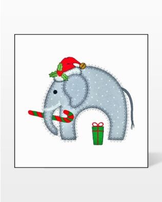GO! Christmas Elephant Embroidery by V-Stitch Designs