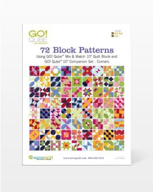 GO! Qube 10" Companion Set Corners-72 Block Patterns Booklet