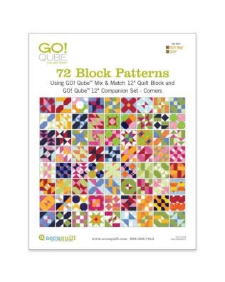 GO! Qube 12" Companion Set Corners-72 Block Patterns Booklet