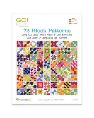 GO! Qube 6" Companion Set Corners-72 Block Patterns Booklet