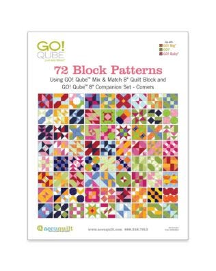 GO! Qube 8" Companion Set Corners-72 Block Patterns Booklet