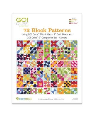 GO! Qube 9" Companion Set Corners-72 Block Patterns Booklet