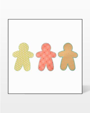 Studio Gingerbread Man #2 (Large) Embroidery Designs