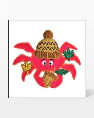 GO! Fall Time Crab Embroidery Specialty Designs