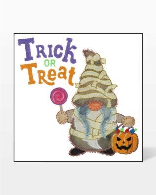 GO! Trick or Treat Gnome Embroidery Specialty Designs