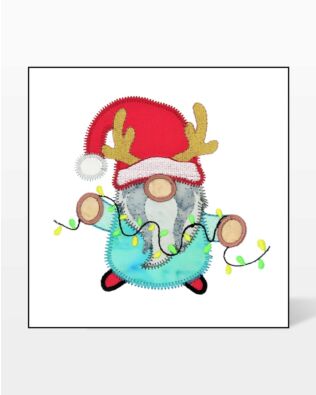 GO! Christmas Lights Gnome Embroidery Specialty Designs