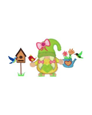 GO! Bird Loving Gnomess Embroidery Specialty Designs