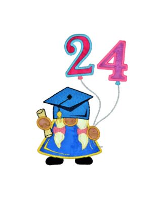 GO! 2024 Graduating Gnomess Embroidery Specialty Designs