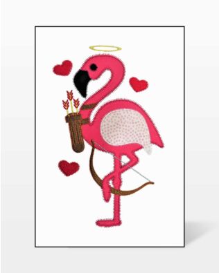 GO! Cupid Flamingo Embroidery Specialty Designs