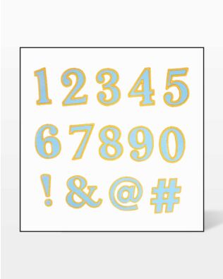 GO! Classic 2" Numbers & Symbols Embroidery Designs