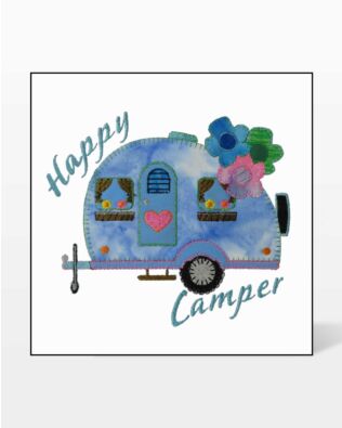 GO! Floral Camper Embroidery Specialty Designs