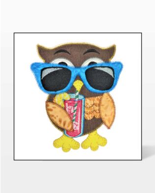 GO! Lemonade in the Summertime Owl Embroidery Specialty Designs