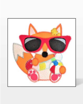 GO! Fox w/ Sunglasses Embroidery Specialty Designs