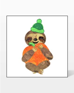 GO! Fall Sloth Embroidery Specialty Designs