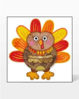 GO! Fall Time Turkey Embroidery Specialty Designs