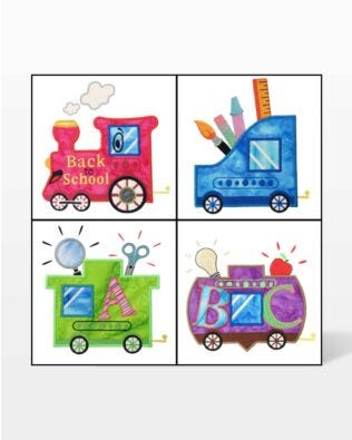 GO! Back to School Train Embroidery Specialty Designs