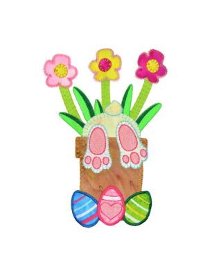 GO! Bunny in Flower Pot Embroidery Specialty Designs