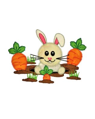 GO! Rabbit in the Garden Embroidery Specialty Designs