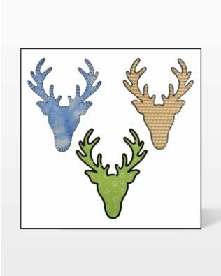 GO! Deer Head Embroidery Designs 