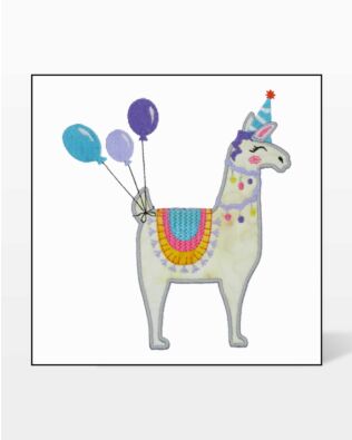 GO! Birthday Bash Llama Embroidery Specialty Designs