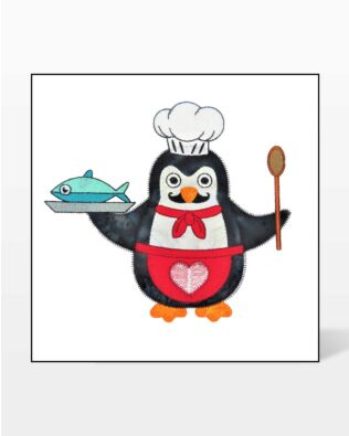 GO! Chef Penguin Embroidery Specialty Designs