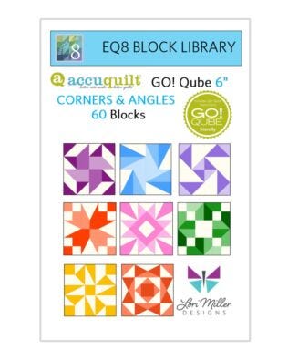 EQ8 Block Library-AccuQuilt-6" Qube-MORE Corners & Angles by Lori Miller Designs