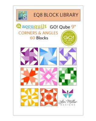 EQ8 Block Library-AccuQuilt-9" Qube-MORE Corners & Angles by Lori Miller Designs