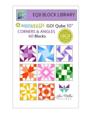 EQ8 Block Library-AccuQuilt-10" Qube-MORE Corners & Angles by Lori Miller Designs