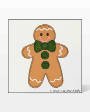 GO! Gingerbread Cookie Machine Embroidery Designs by Marjorie Busby