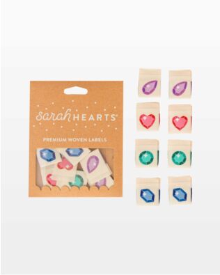Sarah Hearts Jewels Multipack- Woven Sewing Clothing Label Tags 