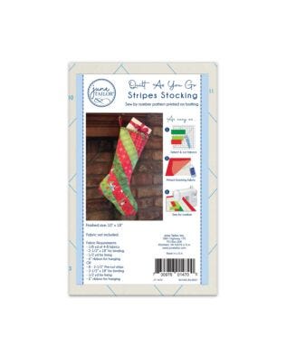 Holiday Strip Stocking Quilt-As-You-Go Kit
