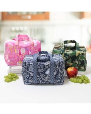 Insulated Lunchbox Totes with Zippity-Do-Done Zipper