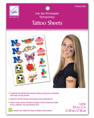 Inkjet Printable Tattoo Sheet